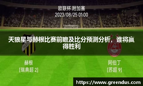 beats365天狼星与赫根比赛前瞻及比分预测分析，谁将赢得胜利